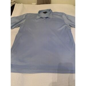 Brooks Brothers Men's Performance Polo Shirt Double Mercerized Cotton‎ XL Blue
